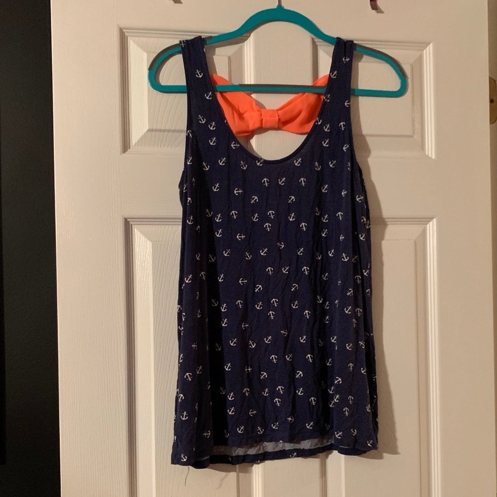 Anchor Pattern Tank Top